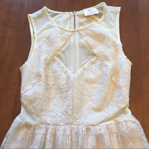 Pins and Needles ivory lace dress.